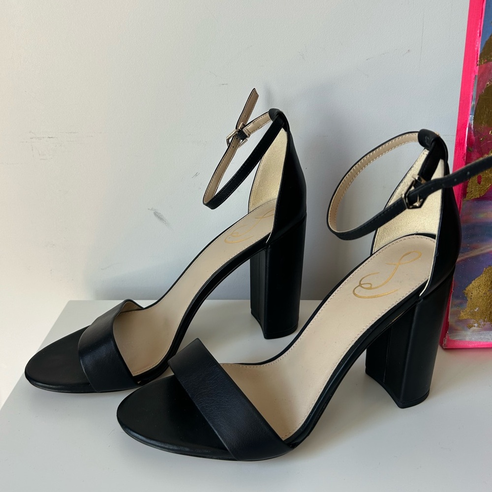 Sam Edelman Yaro Sandal Black Heels - Picture 5 of 7